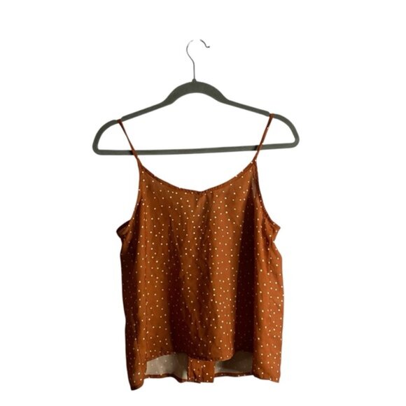 California Moonrise Women's Burnt Orange Polka Dot Summer Vibes Cami Top - Picture 7 of 7